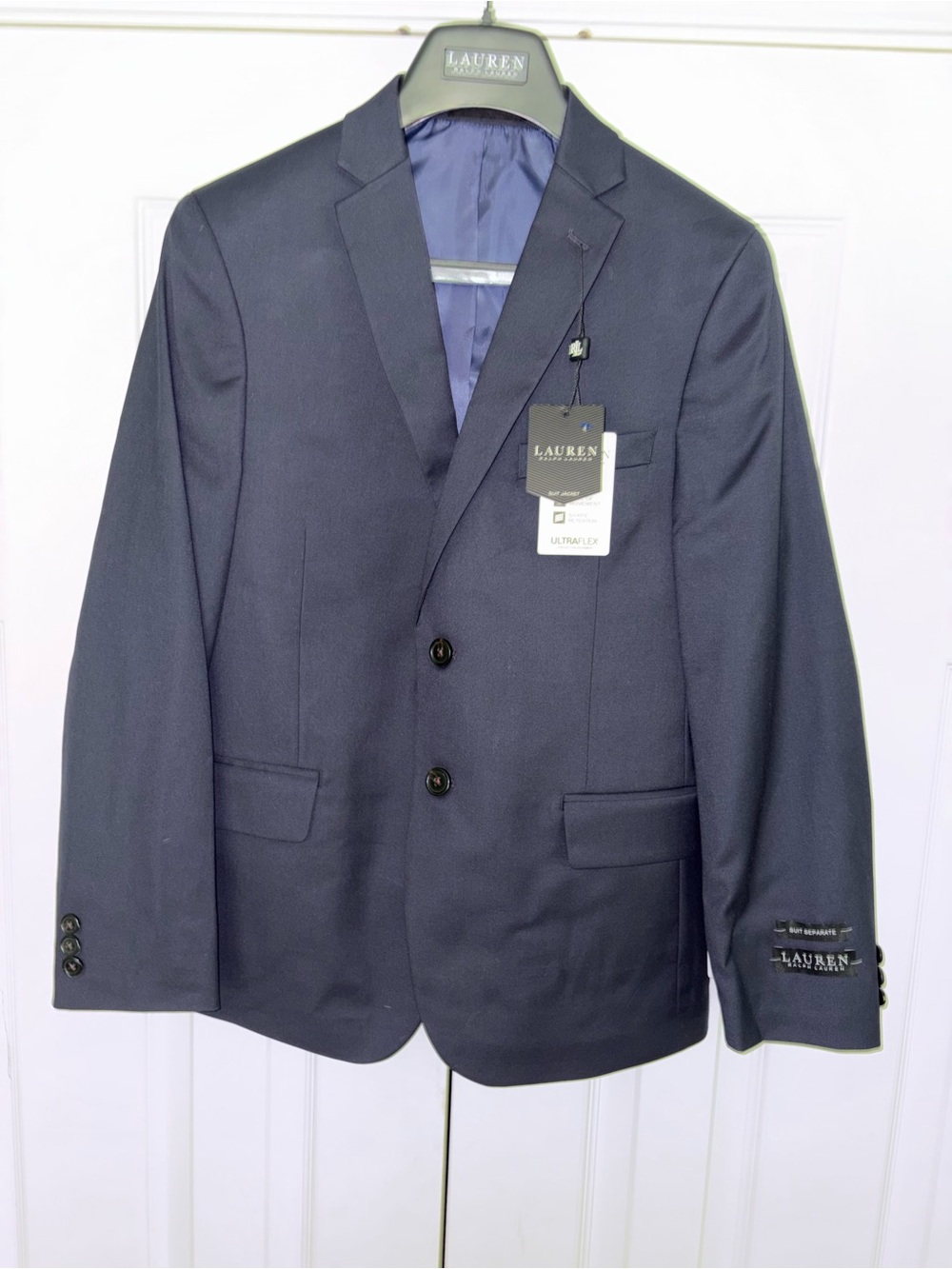 NEW  Ralph Lauren navy Two-Button Sport Coat size 16